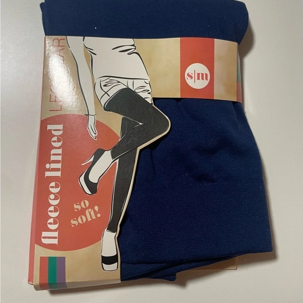 Fleece Lined Legwear -‎ Navy